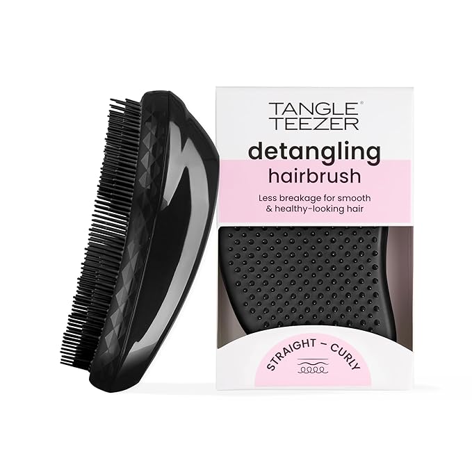 Tangle Teezer Original Detangler Brush, Dry & Wet Hairbrush for All Hair Types, Panther Black
