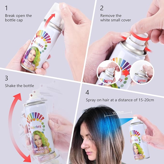 Hair Color Spray and Wax