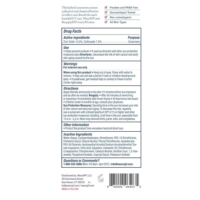 Essential Sunscreen SPF 50 Broad Spectrum Hybrid Lotion for Face and Body with Zinc Oxide to Reflect Harmful UVA/UVB Rays, 3-pack