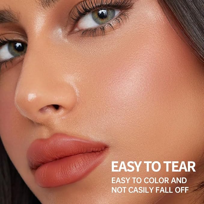 2-In-1 Peel Off Lip Stain Matte Finish Lip Liner Tattoo Peel-off Lip Tint Long Lasting All Day Lip Masque Waterproof Smudge-proof Transfer-proof Peel Off Lip Makeup, 5#terracotta