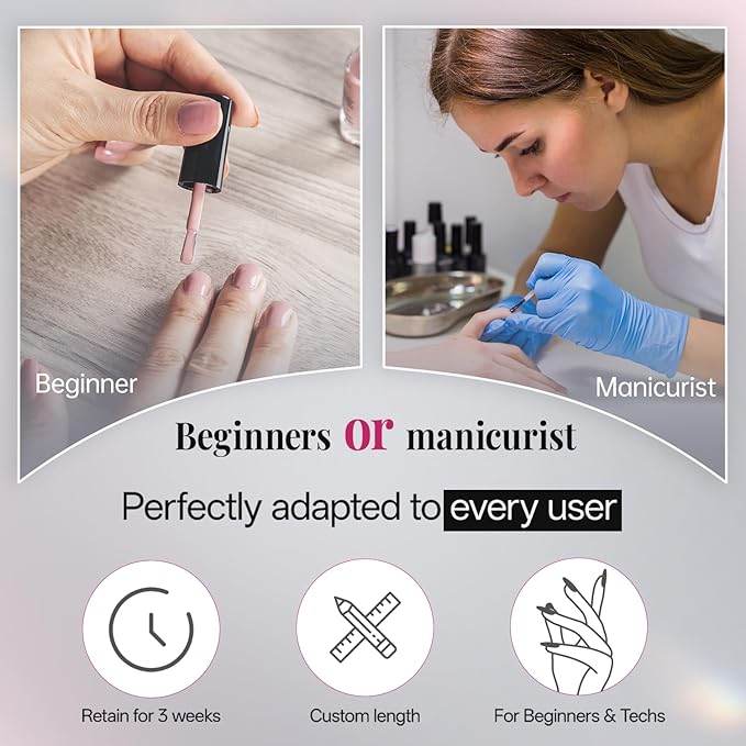 Krofaue French Nail Tips - 120PCS Acrylic White Fake Nails Art Tips 12 Sizes Half Cover False Nails Wrap Edge Square Nails with Case for DIY Nail Extensions