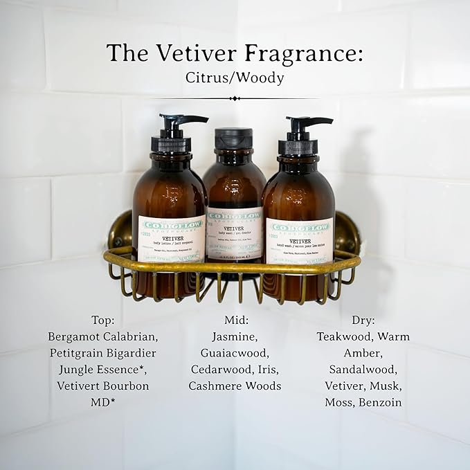 C.O. Bigelow Iconic Collection Vetiver Hand Wash, Scented Hand Soap with Aloe Vera and Shea Butter, 10.5 fl oz