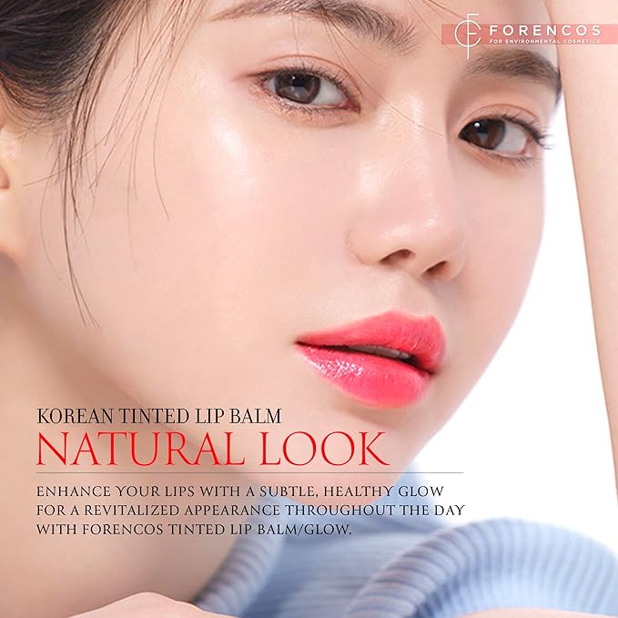 Tinted Lip Balm Hydrating 0.11oz, Glow Scarlet)