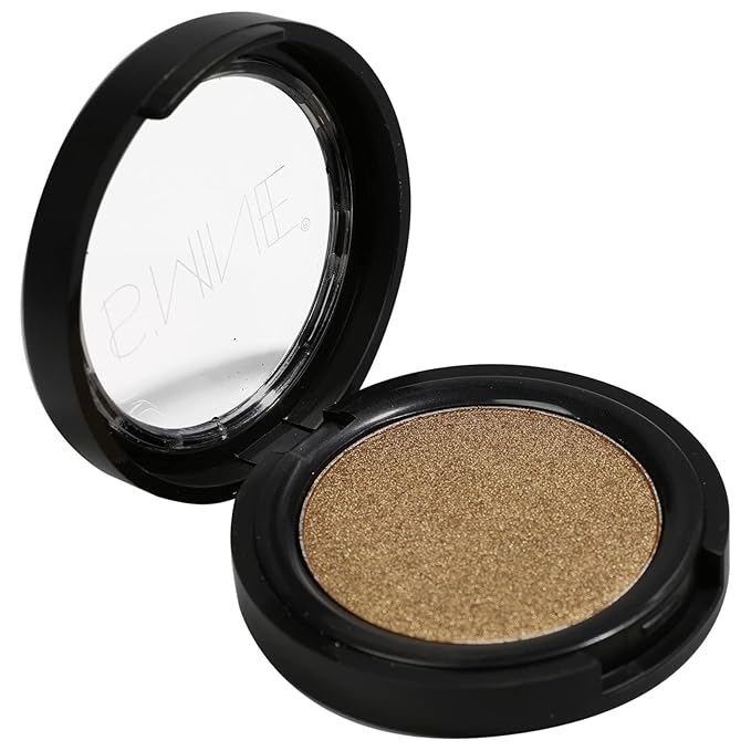 ISMINE Single Light Brown Eyeshadow, Shimmer Bronze, High Pigment, Longwear Single Matte Eyeshadow Eye Makeup for Day & Night (#15)