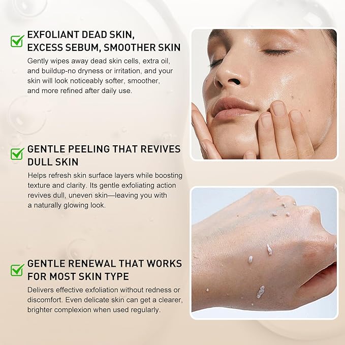 Peel Shot Glow Black Rice & Niacinamide Exfoliating Ampoule - Soft Peel for Face & Body to Visibly Refine Pores, Brighten Skin, Deep Pore Cleansing - For All Skin Types, 2.71 Fl Oz