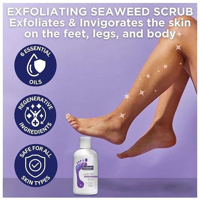 FOOTLOGIX Exfoliating Seaweed Scrub, 8.45 oz