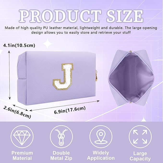 Personalized initial letter patch makeup