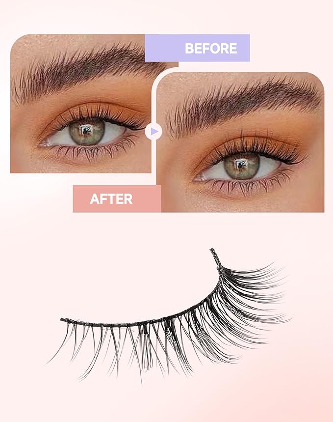 Natural False Lashes Natural Looking False Eyelashes Short Eyelashes Light-09