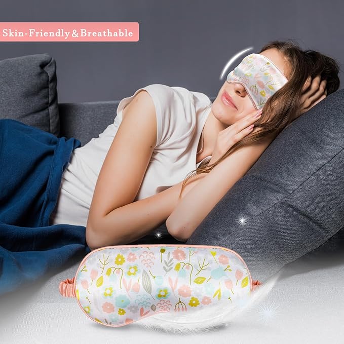 Warm cold eye mask silky