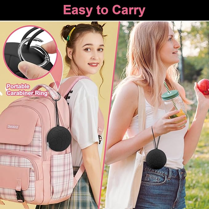 Desing Wish Silicone Lip Balm Holder with Silicone Zipper Pouch, Portable Lip Balm Keychain Sleeve - Silicone Storage Bag for Lip Balms/Small Cosmetics/Earphones/Keys - Black