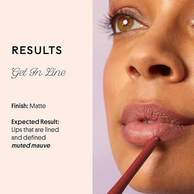 Winky Lux Meow Demi Matte Lip Liner Pencil - Muted Mauve Lipliner, Waterproof Long Lasting Formula, Creamy Retractable Tip For Precision & Nourishment, Matte Finish