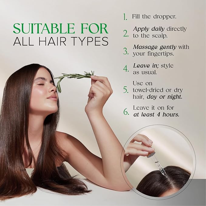 Hair Serum for Hair Growth Serum Women Made in USA - 2 Pack Scalp Serum for Hair Growth Non-Greasy Rosemary & Amla Hair Care Vegan 1 Oz Hair Loss Treatment for Women Regrowth Treatment