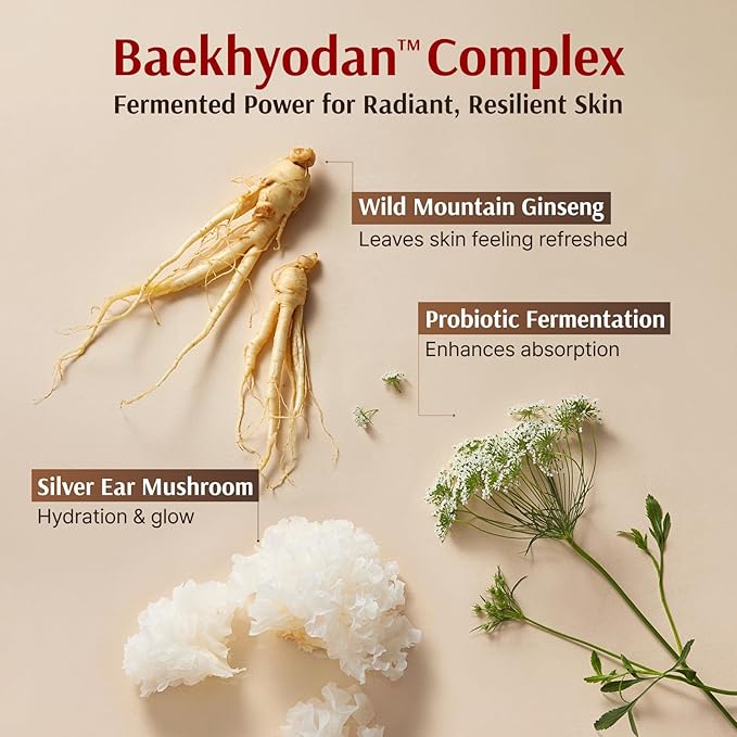 Sooryehan Hyobidam Fermented Skincare Gift Set (13.53fl oz) - Premium Korean Skin Care for Intense Hydration, Elasticity. Ginseng, Snow Fungus.