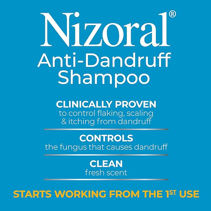 Nizoral Anti-Dandruff Shampoo with 1% Ketoconazole, Fresh Scent, 7 Fl Oz