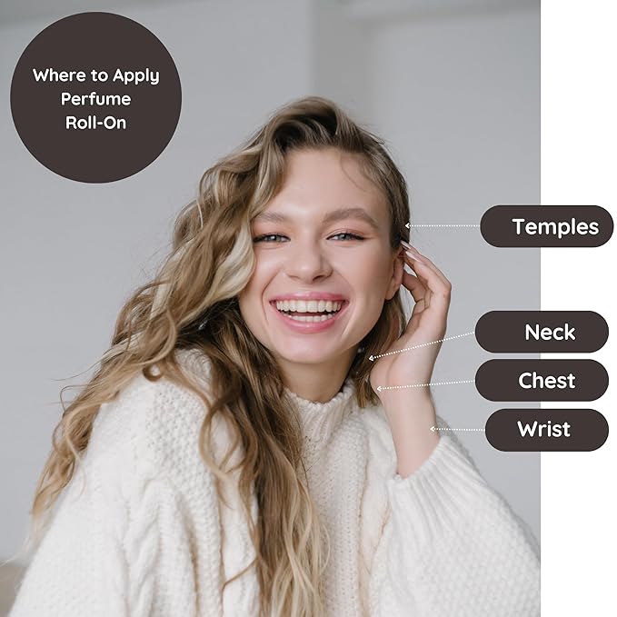 Vanilla Bean Delicious Pure Essential and Fragrance Oil Perfume Roll On with Organic Jojoba Oil, Alcohol Free, Small-Batch, Made in California, 0.34 Fl Oz