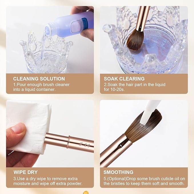 Acrylic Nail Brush Size 8,KEMEISI 100% Pure Kolinsky Nail Art Brushes Sturdy Handle Oval Shaped Acrylic Powder Nail Design Tools for Professional Manicure DIY Home Salon (Gold)