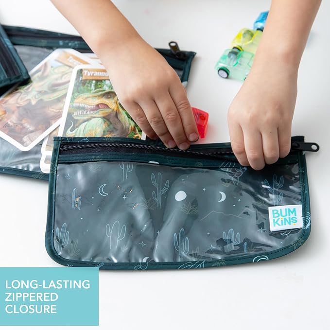 Bumkins, B1 Starry Cactus-Dk Green, 3 Piece Assortment