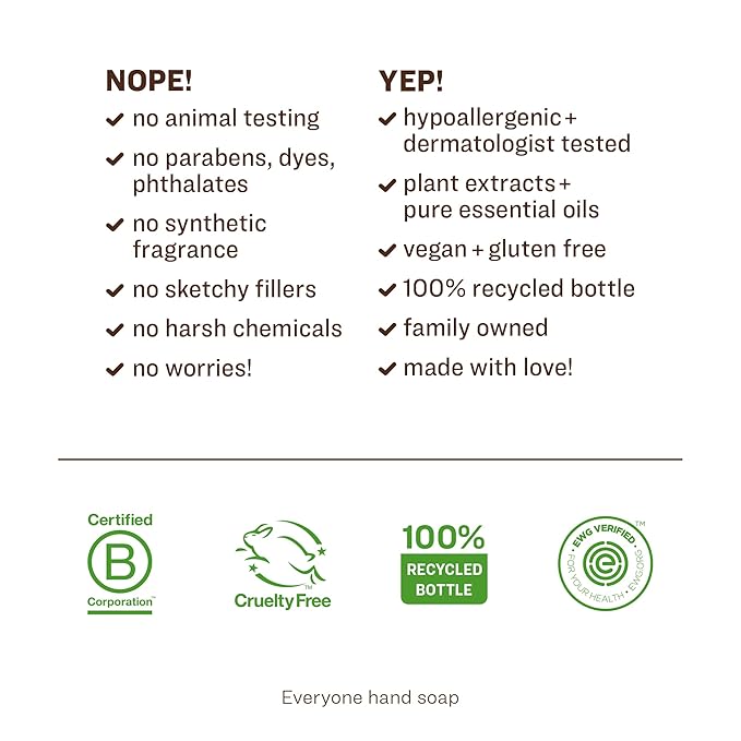 Everyone Liquid Hand Soap, 12.75 Ounce (Pack of 3), Meyer Lemon and Mandarin, Plant-Based Cleanser with Pure Essential Oils