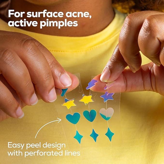 Hanhoo Cosmic Blemish Patch, 48 Count Holographic Pimple Patches, Multi-shaped Zit Stickers, Reduces Size of Blemishes, Acne Spot Treatment, Gentle Blemish Care, Korean Skincare 2 Pack