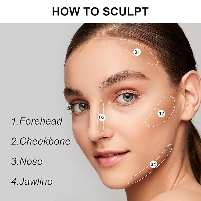 FV Contour & Bronzer Stick - 2-in-1 for Sculpting & Warmth | Natural Matte Finish, Creamy & Blendable, Waterproof & Long-Lasting Formula, Beginner Friendly, Cruelty-Free, Shade 02 Mocha