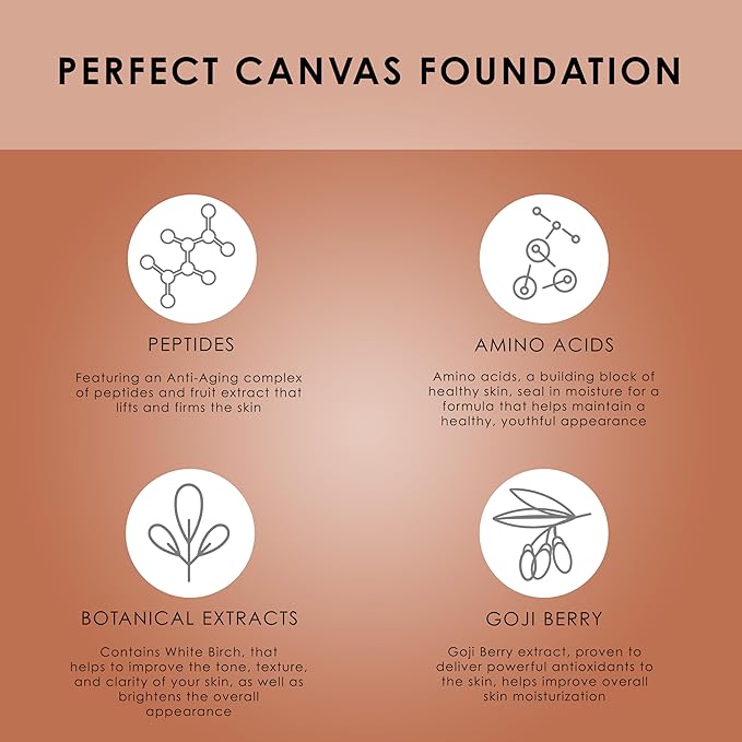 TEMPTU Perfect Canvas Airbrush Foundation Airpod: Anti-Aging Long-Wear Makeup, Buildable Coverage Semi-Matte, Natural Finish