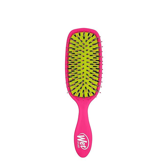 Wet Brush Shine Enhancer Hair Brush, Pink - Exclusive Ultra-soft IntelliFlex Bristles - Natural Boar Bristles Leave Hair Shiny And Smooth For All - For Women, Men, Wet And Dry Hair