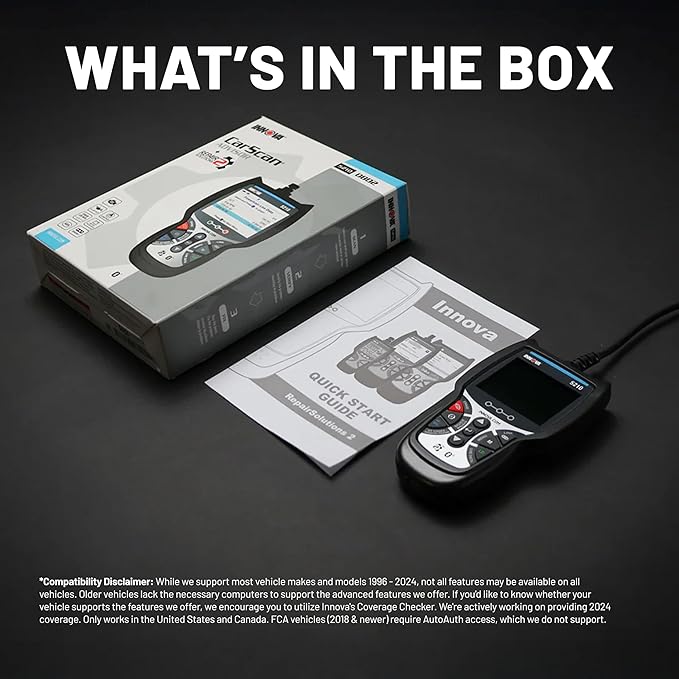 Innova 5210 OBD2 Scanner & Engine Code Reader, Battery Tester, Live Data, Oil Reset, Car Diagnostic Tool for Most Vehicles, Bluetooth Compatible with America's Top Car Repair App