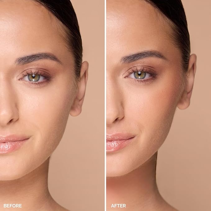 OFIR Elation Powder Blush for Cheeks | Buildable Pigment Adds Radiant Tone | Blurring Powder Softens Lines | Lightweight Texture for Lasting Glow | Almond Fruit - Rosy Taupe Shade 0.13 Oz