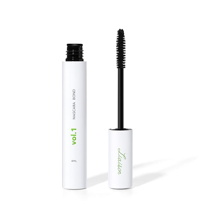 Mascara Bond (4ml) Volumizing & Lengthening Mascara with Peptide Growth Complex for Long Lashes - No Clump, No Glue with Lash Growth Serum - Enhance Volume, Definition, and Strength for Fuller Lashes