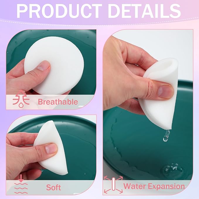 Mifoci 960 Pieces Compressed Facial Sponges for Estheticians, Makeup Removal Sponge Pads for Women Spa Exfoliating Face (White)