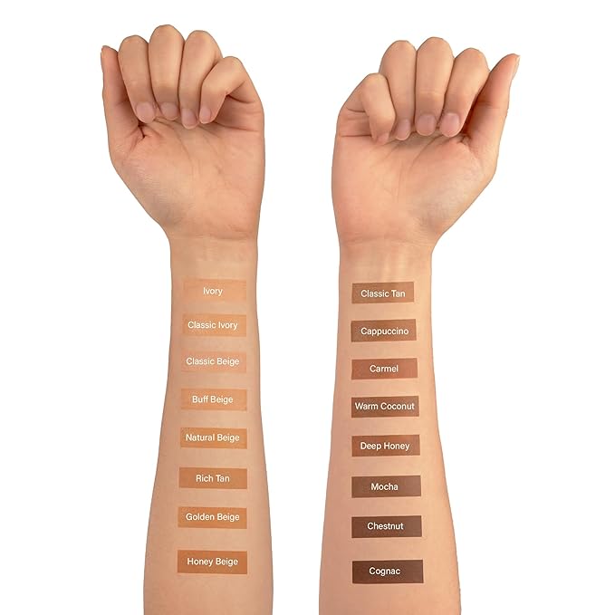 Ruby Kisses Natural Full Coverage 3-In-1 Stick Foundation. Easy to Apply, Hydrating, Lightweight, Long Lasting, Concealer and Contour Stick for Face Makeup (Golden Beige)