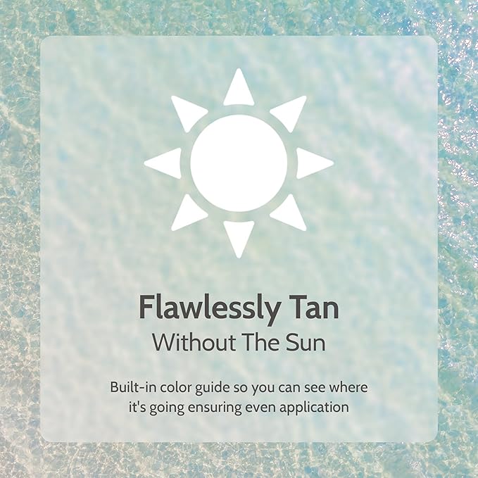 Fake Bake Flawless Self-Tanning Liquid Streak-Free, Long-Lasting Natural Glow For All Skin Tones - Sunless Tanner with Professional Mitt For Easy Application, Black Coconut Scent - 6 oz (Pack of 2)