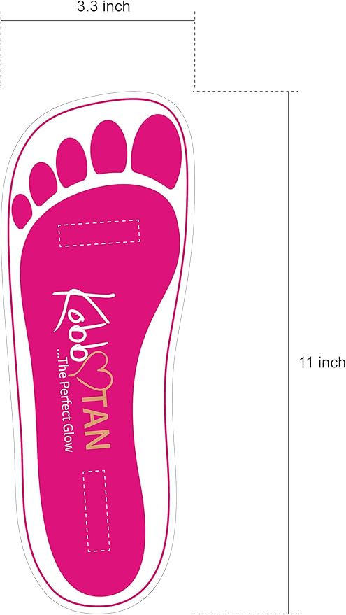 60 Pairs(120feets) Spray Tan Feet Pads for Sunless Spray Tanning in Pink
