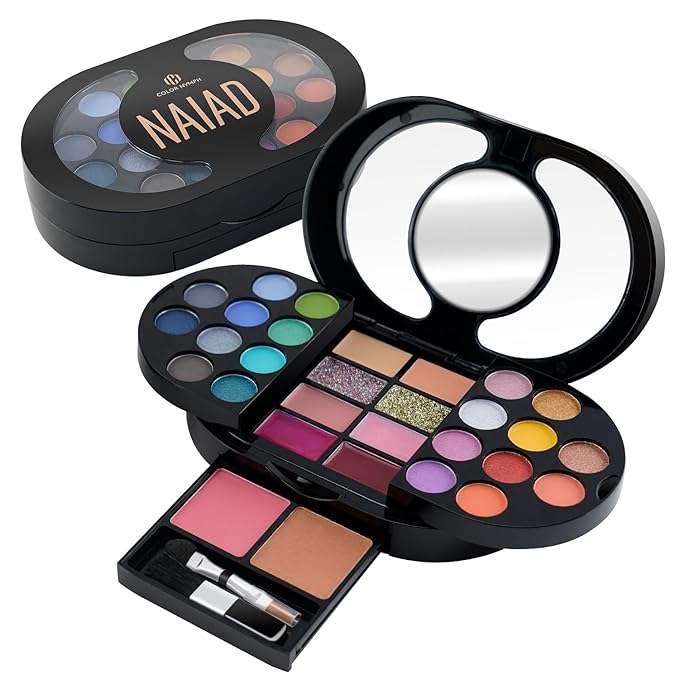 Color Nymph Travel Makeup Palette with Mulit-Colors Eyeshadows,Concealer,