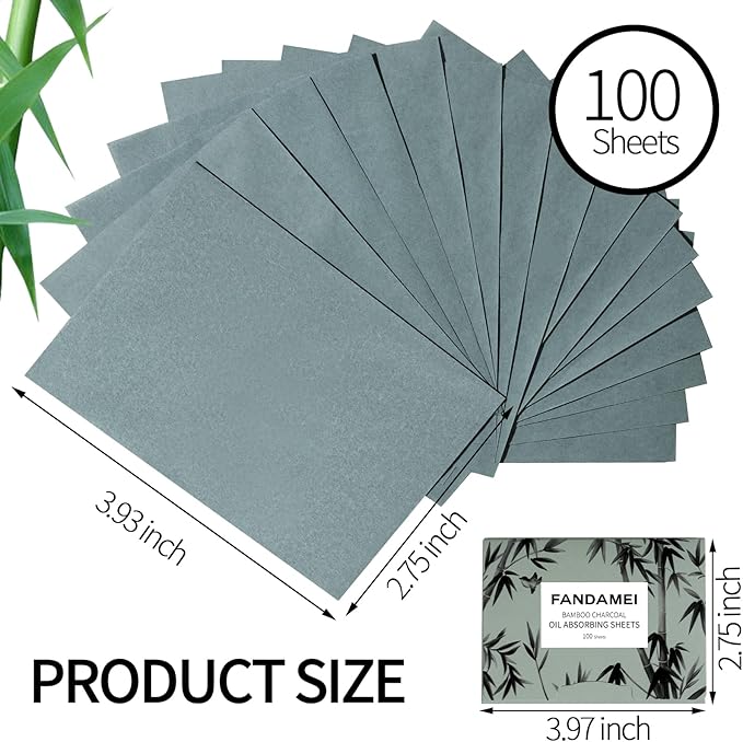 FANDAMEI Oil Blotting Sheets For Face, 200 Counts Absorbing Tissues