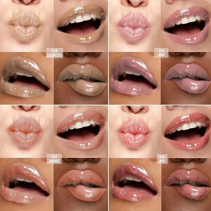 Color-Changing Lip Balm, Moisturizing Hydrating Tinted Lip Balm for Dry Lips, Long-Lasting Nourishing Lipstick, Glossy Lip Tint, Lip Care for Smooth, Soft Lips.5#