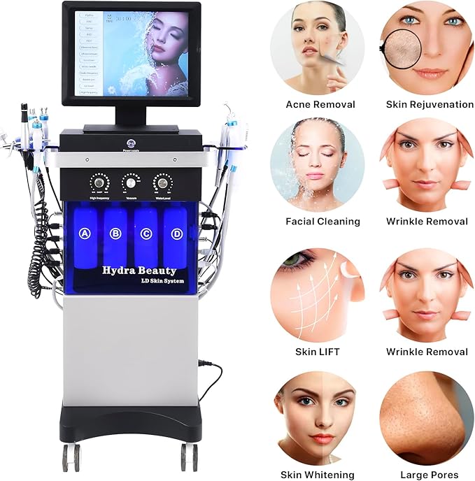 Hydrogen Oxygen Facial Beauty Skin Machine Improvement in The Appearance of Cellulite Device