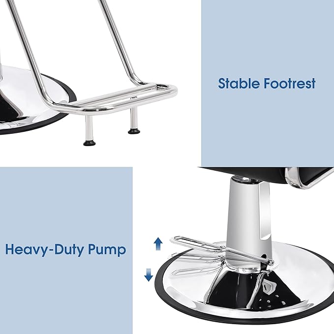 BarberPub Classic Styling Salon Chair for Hair Stylist Hydraulic Barber Chair Beauty Spa Equipment 3128