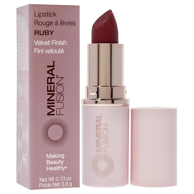 Mineral Fusion Lipstick, Ruby, .13 Ounce