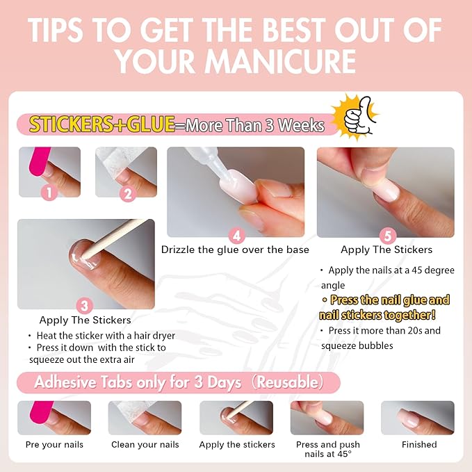 30Pcs Sky Blue French Tip Press on Nails Short Almond Nails Press ons, Short Fake Nails Almond Shaped Acrylic French Glue on Nails False Nail for Women, Natural Stiletto Nail 15 Sizes