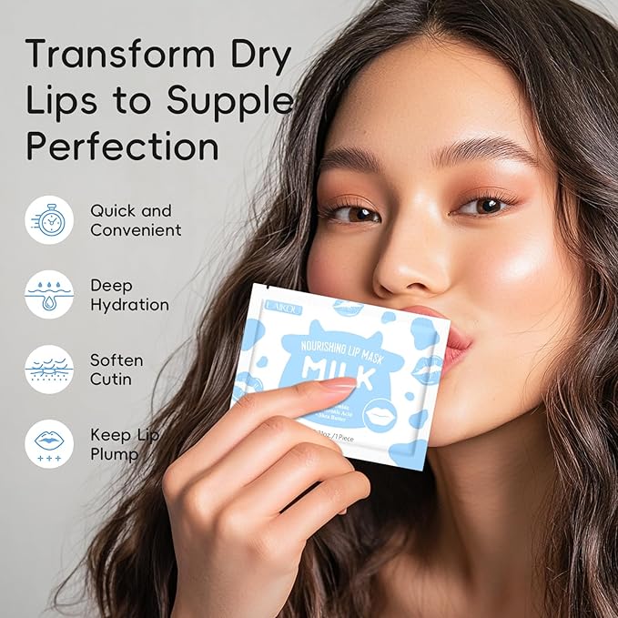 LAIKOU Skin Care Set, Moisturizer Face Cream, Travel Size Toiletries with Milk Eye Mask, Lip Mask, Eye Cream, Serum, Face Cream Mother's Day Christmas Birthday Daughter Wife