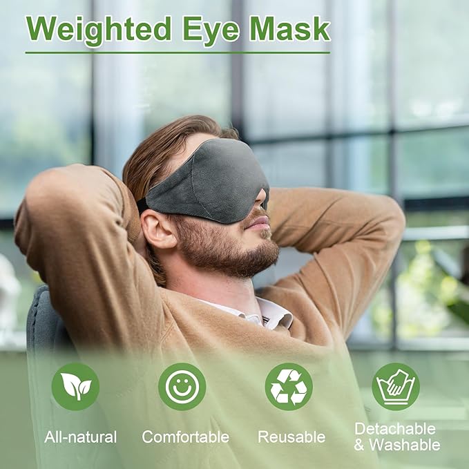 Weighted eye mask for sleeping,