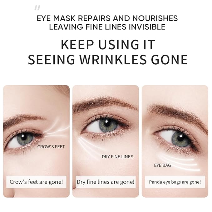 Under Eye Patches (30 Pairs) -24K Gold Eye Masks for Puffy Eyes and Dark Circles Collagen Skin Care Products,Smooth Fine Line, Nourish Skin, Gel Under Eye Patches for Women And Men