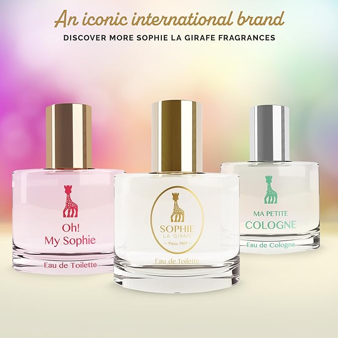 Sophie la girafe Eau de Toilette | Includes Sophie Teether | Nostalgic Childhood Scent of Citrus & Vanilla (50 ml or 1.7 fl oz)
