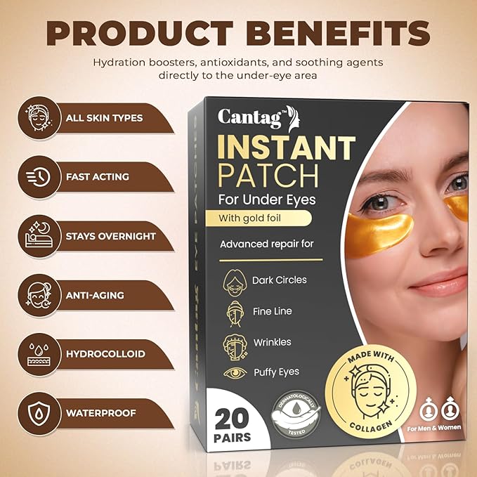 Under Eye Patches | Under Eye Mask | Under Eye Treatment | Eye Care for Women | Eye Gel Pads for Eye | Under Eye Patches for Puffy Eyes, Dark Circles and Puffiness