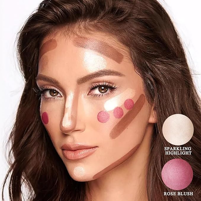 Youngfocus Cosmetics Cream Contour Best 8 Colors Contouring