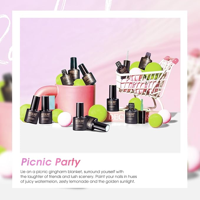 ROSALIND Cat Eye Gel Nail Polish, 8 Color Jelly Gel Polish with Magnet Stick Magnetic Cateye Translucent Effect Sheer Glitter Collection Manicure Gifts for Women