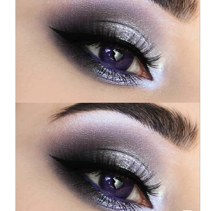 12 Colors Makeup Smoky Eyeshadow Palette Natural Nude Matte Shimmer Glitter Pigment Eye Shadow Pallete Set Black Eye Shadow Halloween Make Up for Women (Color E Smokey)