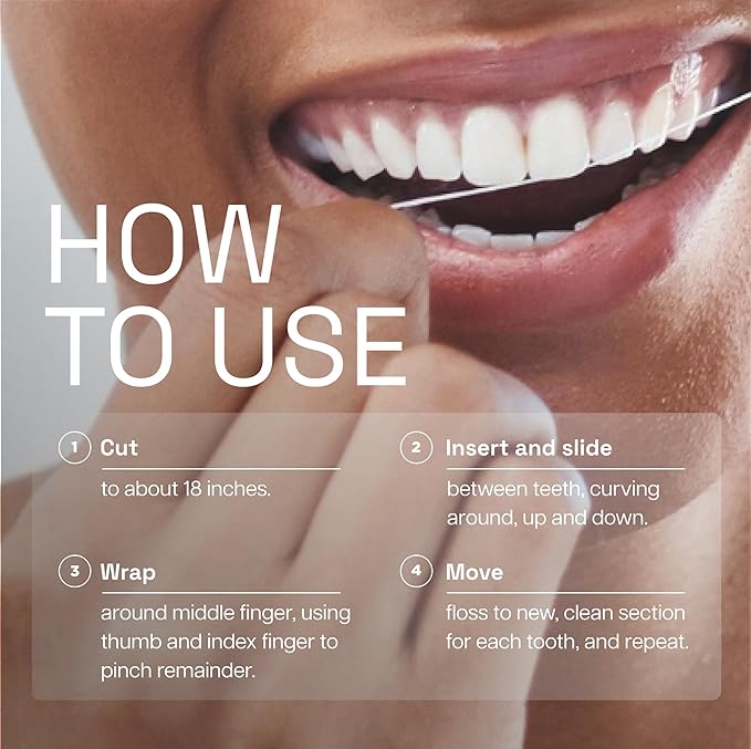 REACH Cool Mint Dental Floss, Fresh Mint, Plaque Remover for Teeth, Shred Resistant, Waxed, Easy on Gums & Teeth, Fresh Breath, Oral Care, PFAS Free, for Adults & Kids, 6 Pack, 55 yd