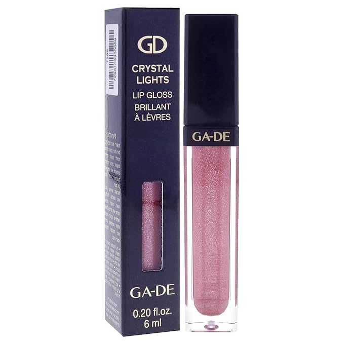 GA-DE Crystal Lights Lip Gloss, 512 - Enriched with Light-Reflecting Crystal Pearls - Smooth Silky, Rich Color - Moisturizes and Adds Shine - 0.2 oz